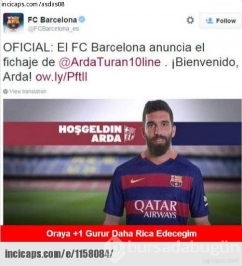 Sosyal medyada arda turan capsleri