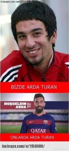 Sosyal medyada arda turan capsleri