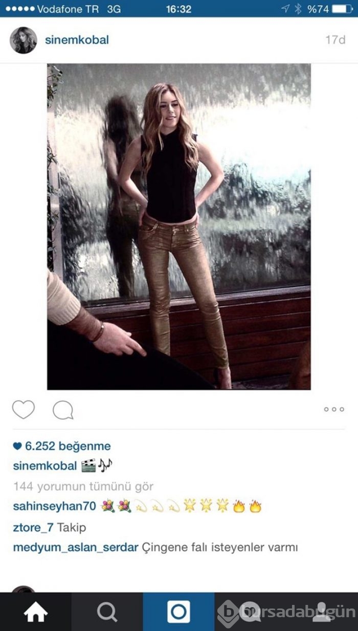 Sinem bu fotoğrafını 17 dakikada sildi