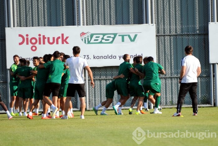 Bursaspor'da neşeli idman 