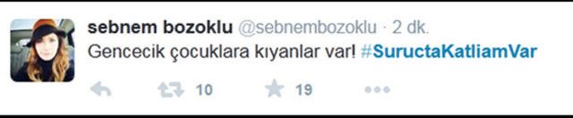 Ünlülerden Suruç tepkisi