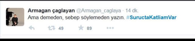Ünlülerden Suruç tepkisi