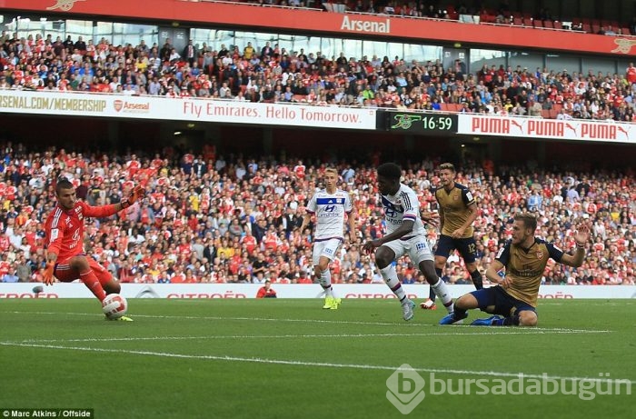 Arsenal Lyon'a acımadı!
