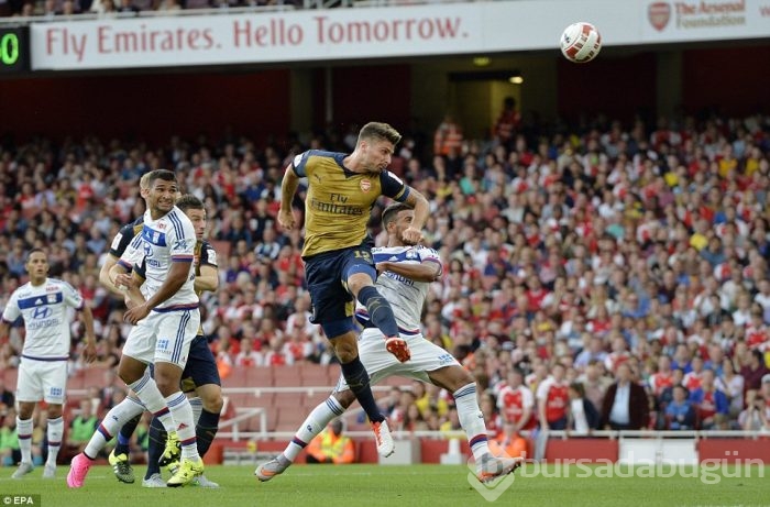 Arsenal Lyon'a acımadı!