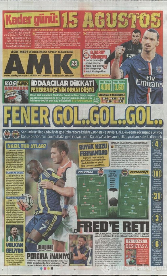 Gazete manşetleri