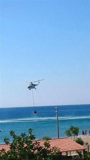 Mersin'de kızılçam ormanında yangın