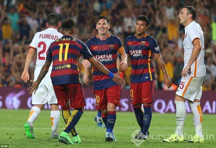 Barcelona'ya Roma hafif geldi!