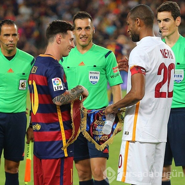 Messi'den 'kafa'yla karşılık