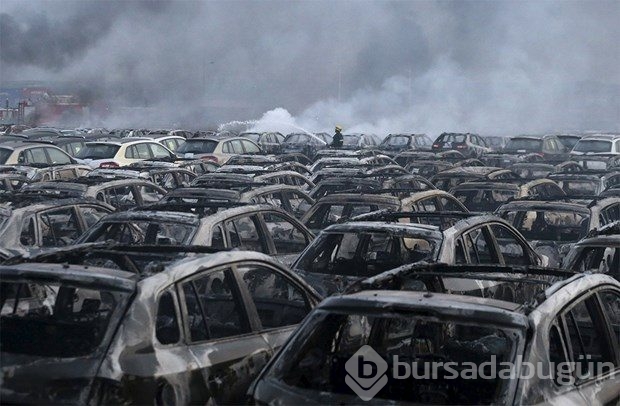 Çin'de patlama: 44 kişi öldü, yüzlerce araba kullanılmaz halde