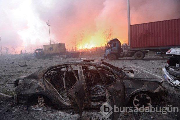 Çin'de 36 saattir devam eden yangın uydudan da görüntülendi