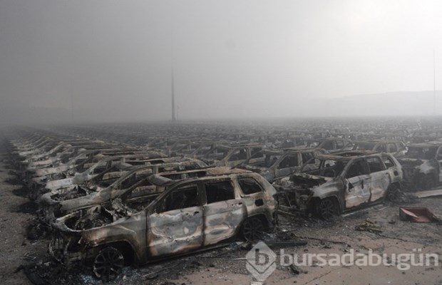 Çin'de 36 saattir devam eden yangın uydudan da görüntülendi