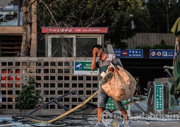 Çin'de 36 saattir devam eden yangın uydudan da görüntülendi