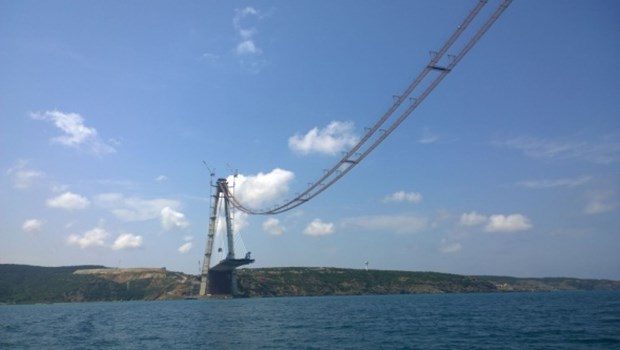 3. Boğaz köprüsü ilerliyor