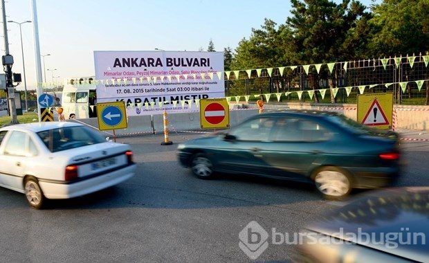 Ankara Bulvarı kapatıldı