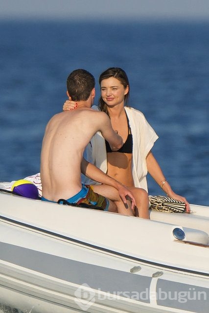 Miranda Kerr sevgilisi Evan SPİEGEL ile tatilde