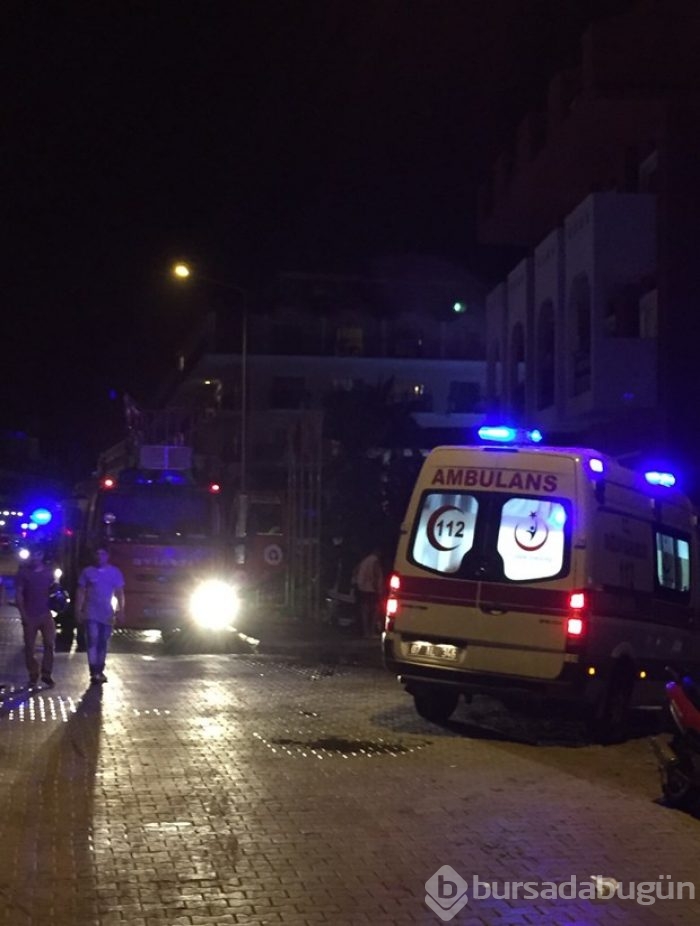Antalya'da turistlerin kaldığı otelde yangın paniği