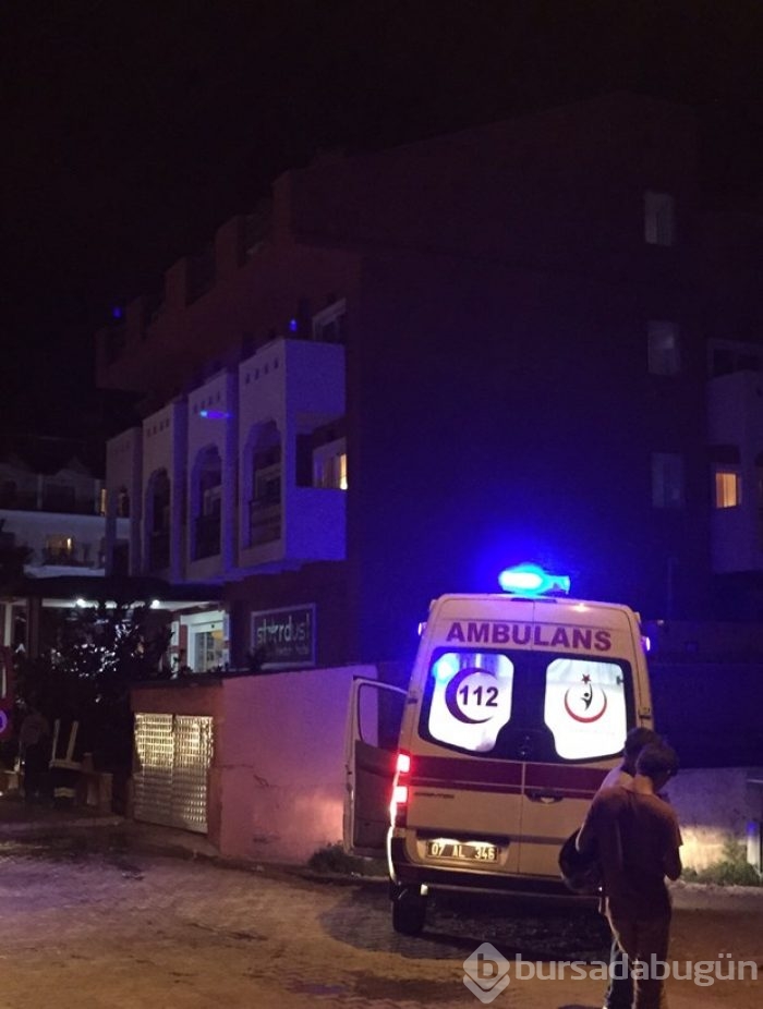Antalya'da turistlerin kaldığı otelde yangın paniği