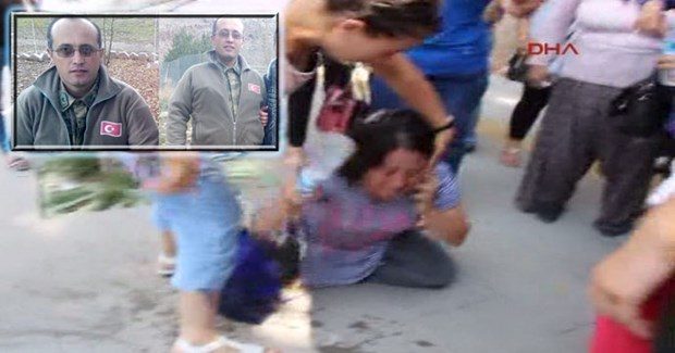 Şehit askerlerin evine ateş düştü