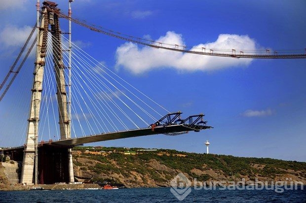 Yavuz Sultan Selim Köprüsü'nde çalışmalar sürüyor