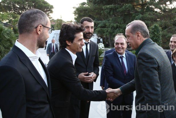 Erdoğan sporcu ve sanatçılarla buluştu