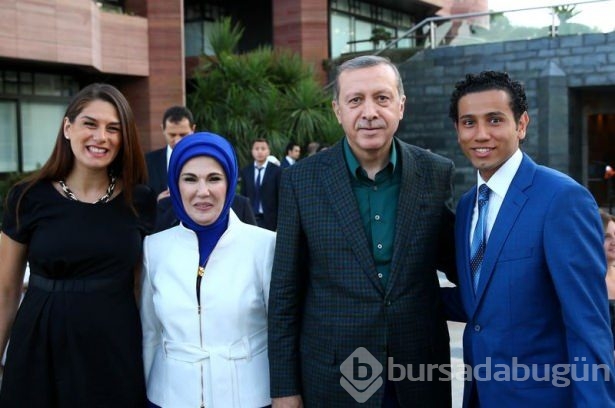 Erdoğan sporcu ve sanatçılarla buluştu