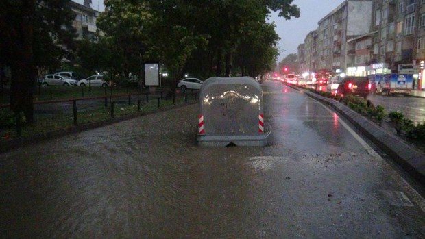 Edirne'de ağustos ayında sağanak sürprizi