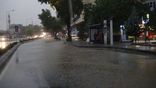 Edirne'de ağustos ayında sağanak sürprizi