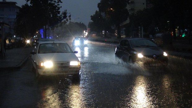 Edirne'de ağustos ayında sağanak sürprizi
