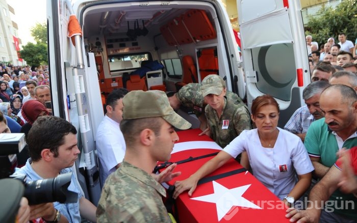 Bursa'daki şehit cenazesinden söze gerek bırakmayan anlar!