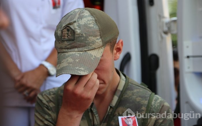 Bursa'daki şehit cenazesinden söze gerek bırakmayan anlar!