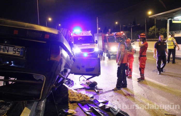 Bursa'da kaza: 1 ölü, 3 yaralı
