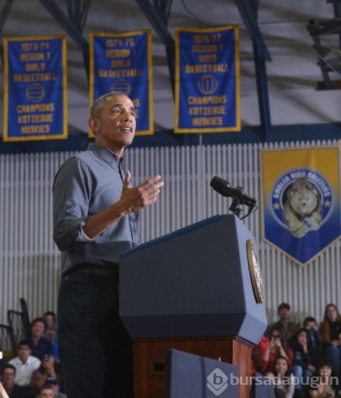 Obama Alaska'da balıkçı köyünü ziyaret etti