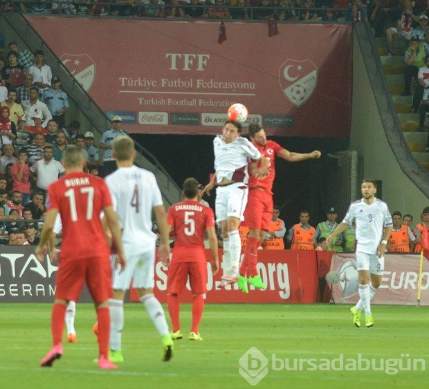 Türkiye-Letonya maçından kareler