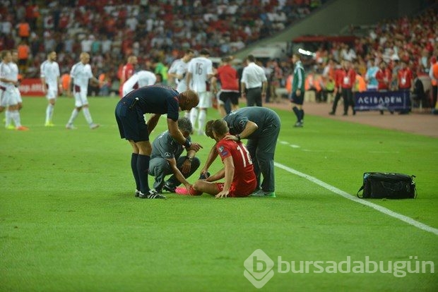 Türkiye-Letonya maçından kareler