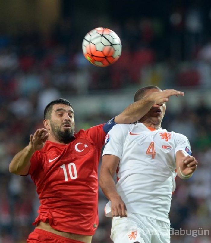 Türkiye-Hollanda maçından kareler