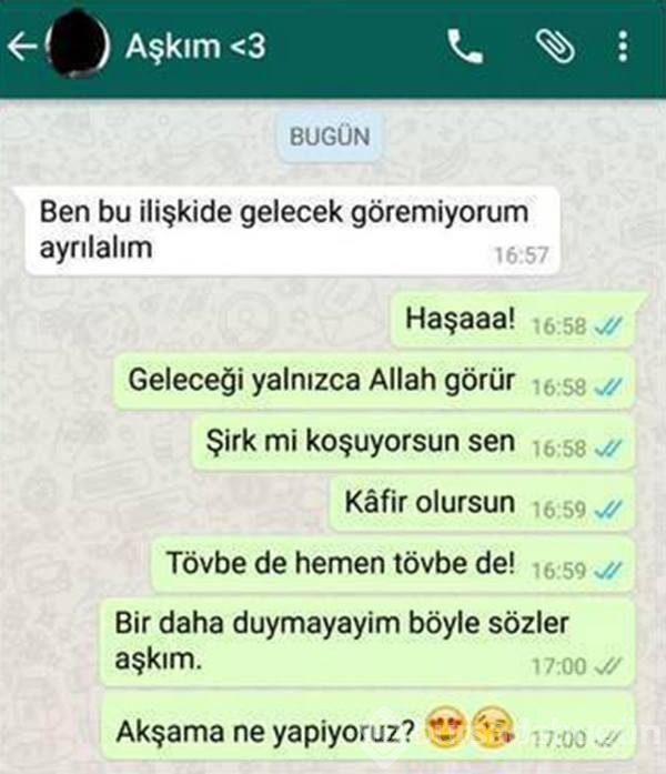 Efsane olmuş whatsapp diyalogları