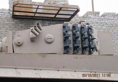 Ruslar Alman tankını bahçede yaptı