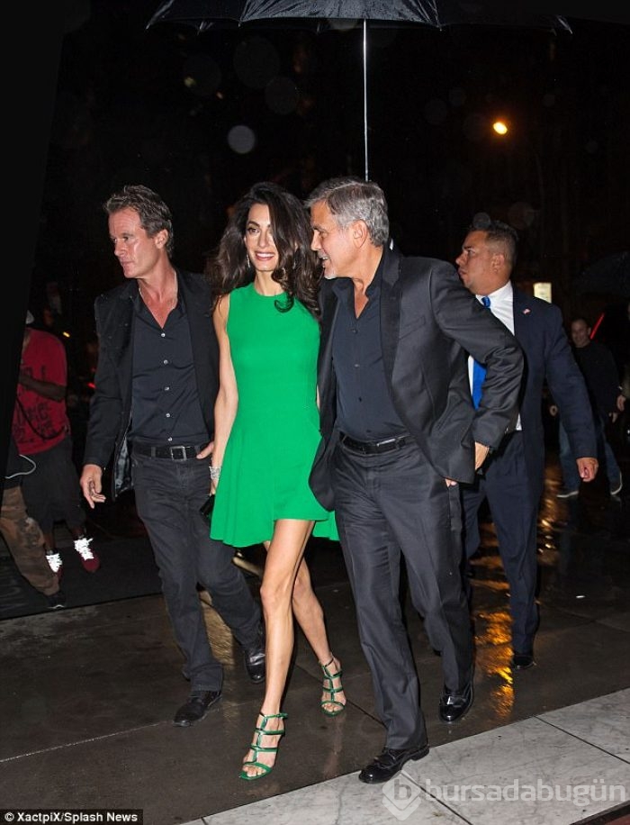 Amal Clooney'in yeşil tutkusu!