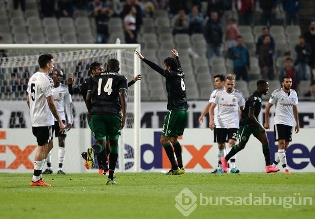 Beşiktaş-Sporting Lizbon maçından kareler