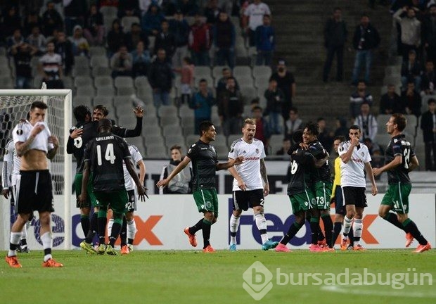Beşiktaş-Sporting Lizbon maçından kareler