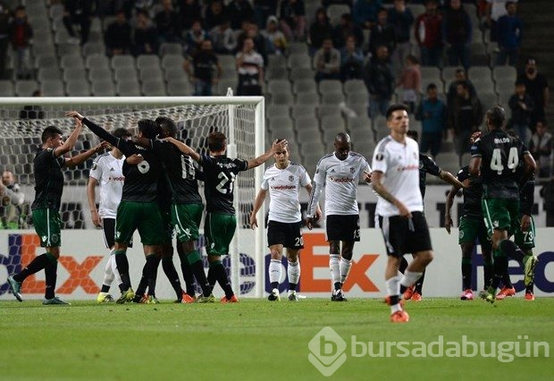 Beşiktaş-Sporting Lizbon maçından kareler