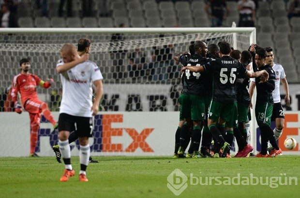 Beşiktaş-Sporting Lizbon maçından kareler
