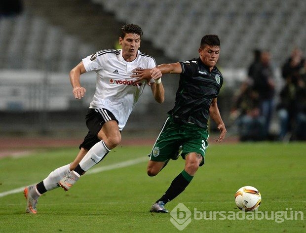 Beşiktaş-Sporting Lizbon maçından kareler