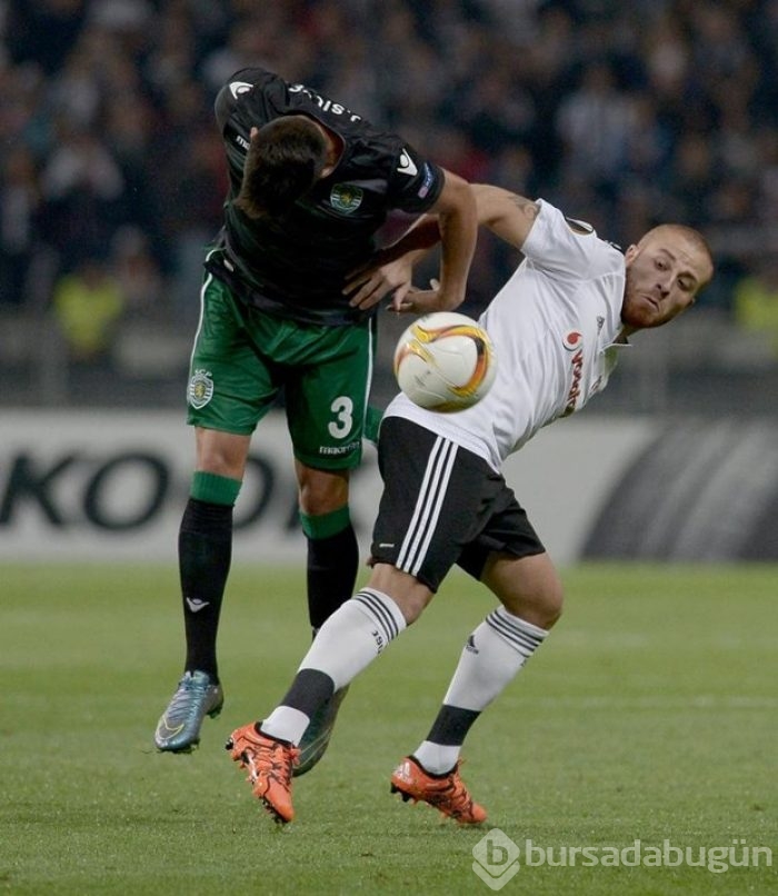 Beşiktaş-Sporting Lizbon maçından kareler