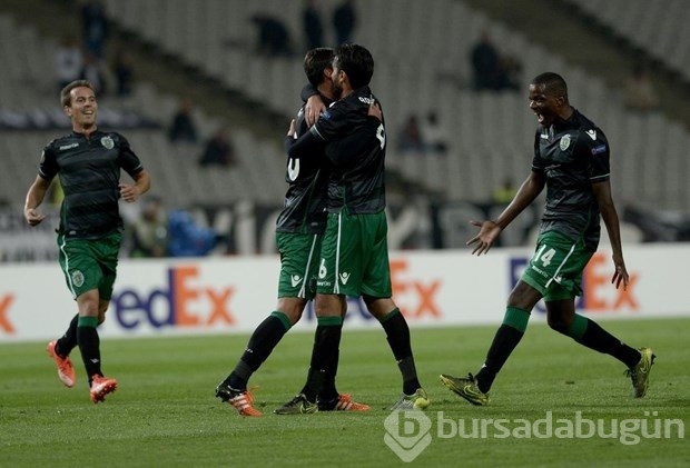 Beşiktaş-Sporting Lizbon maçından kareler