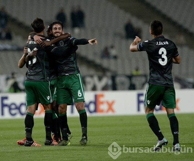 Beşiktaş-Sporting Lizbon maçından kareler