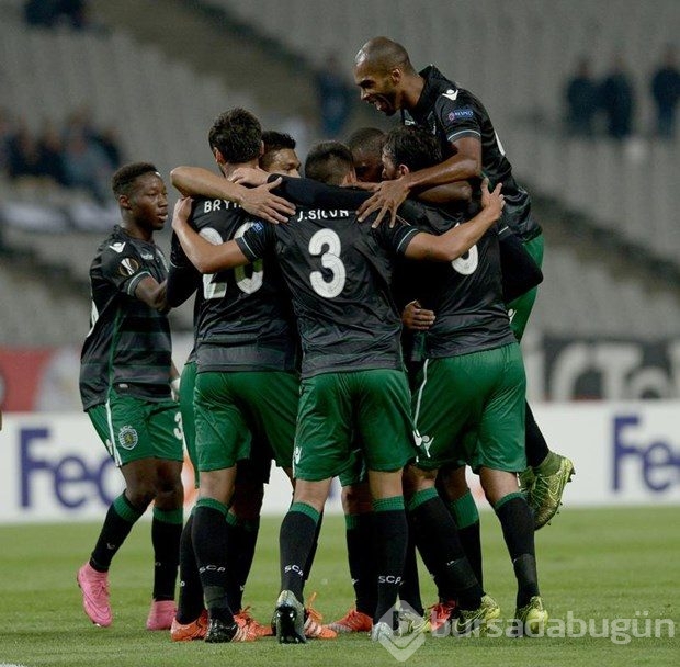 Beşiktaş-Sporting Lizbon maçından kareler