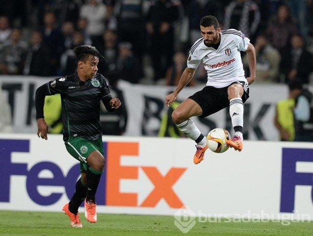 Beşiktaş-Sporting Lizbon maçından kareler