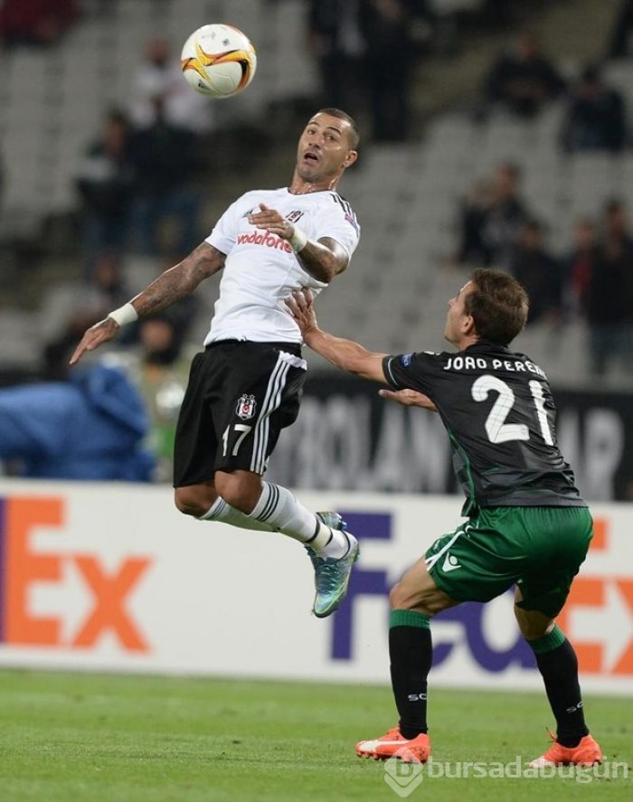 Beşiktaş-Sporting Lizbon maçından kareler
