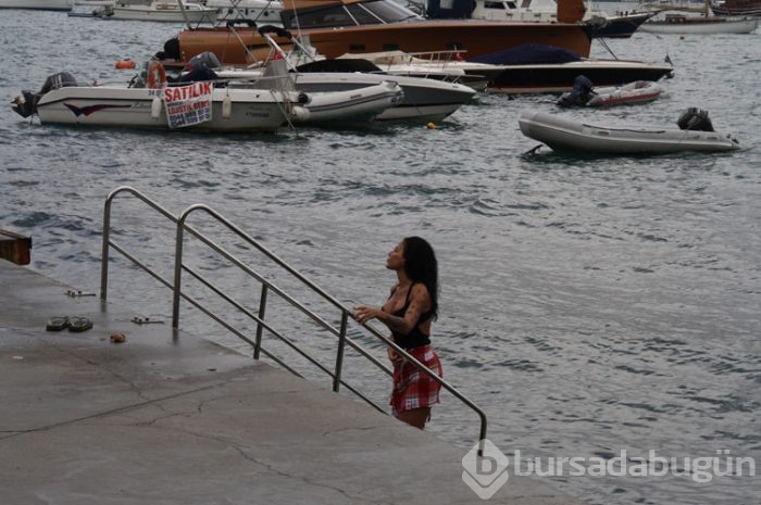 Soğuğa aldırış etmedi